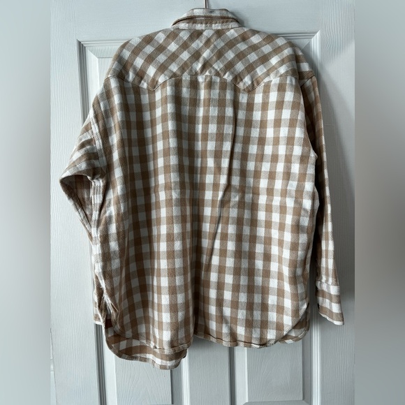 Gingham Snap Front Shacket - Picture 2 of 2